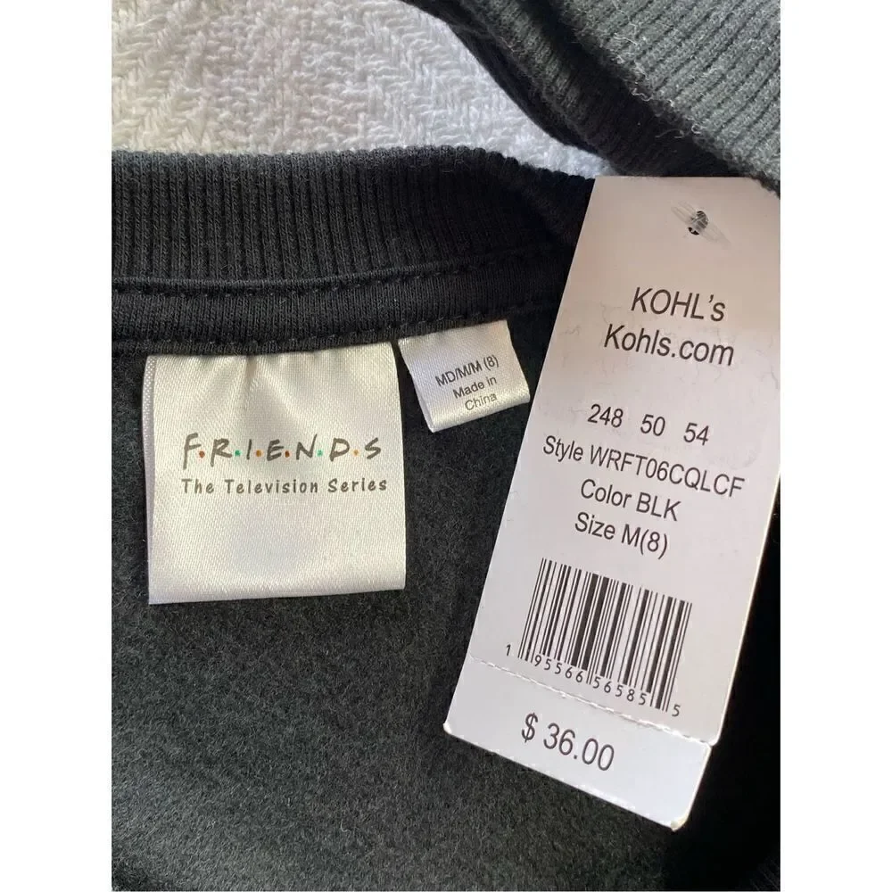 FRIENDS GIRLS Size M(8) Cityscape Fleece Crew Sweatshirt